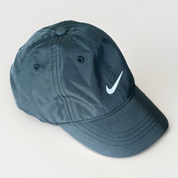 Nike Infant Toddler Hat Baseball Cap Adjustable Strap Back Black Sports Dri-fit - Picture 1 of 12